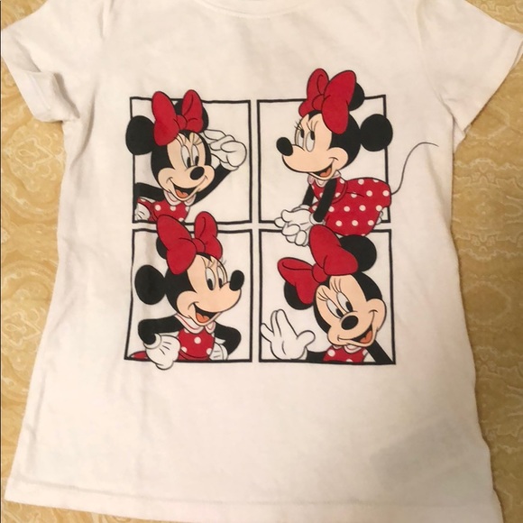 Girls Minnie Mouse shirt and red tool skirt set. - Picture 7 of 8